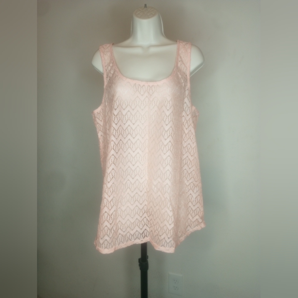 Maurices Pink Relaxed Tank Top Sz XL - Picture 1 of 10